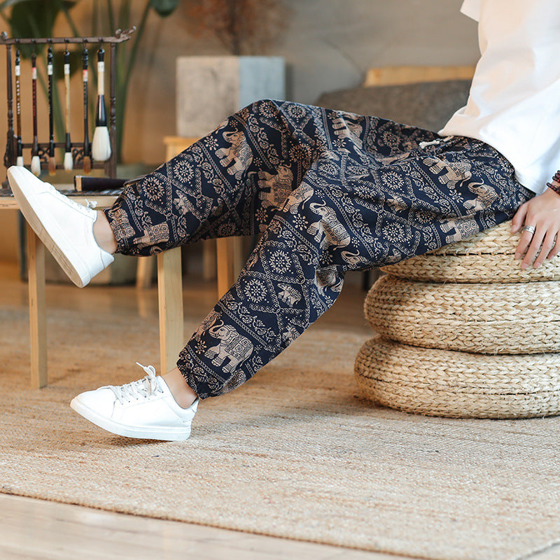 Men's Thin Breathable Cotton Pants