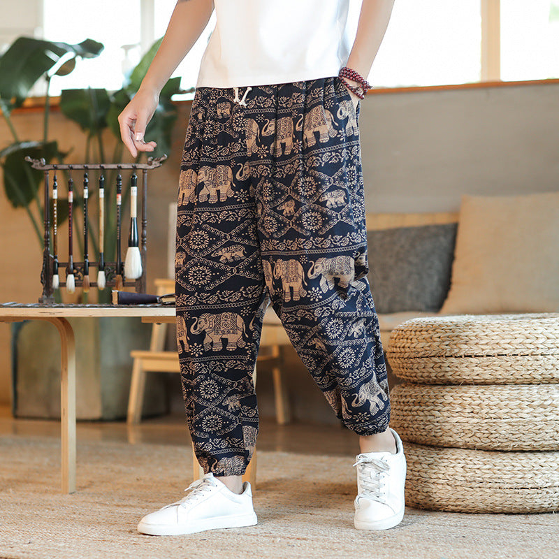 Men's Thin Breathable Cotton Pants