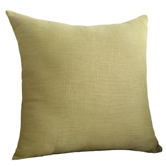 Plain Cotton Linen Sofa Cushion Thickened Square Pillow