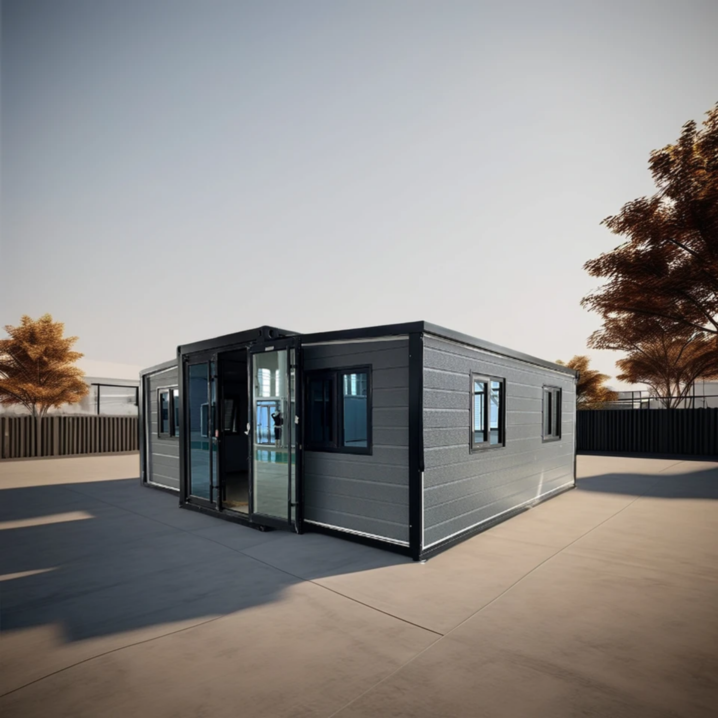 20 FT / 40 FT 2 Bedroom Foldable Expandable Container Prefab Home Tiny House - Portable, Modular, and Eco-Friendly