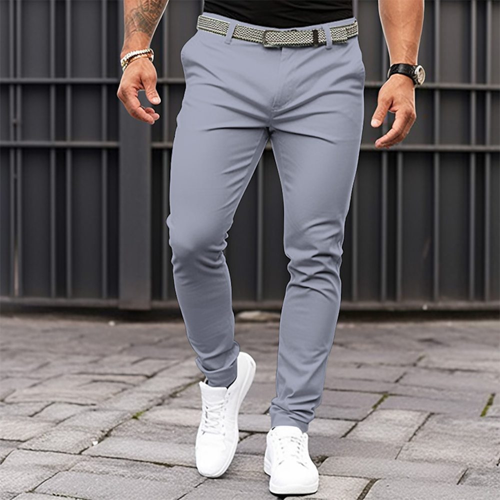 Men's Pure Color Tight Pocket Zipper