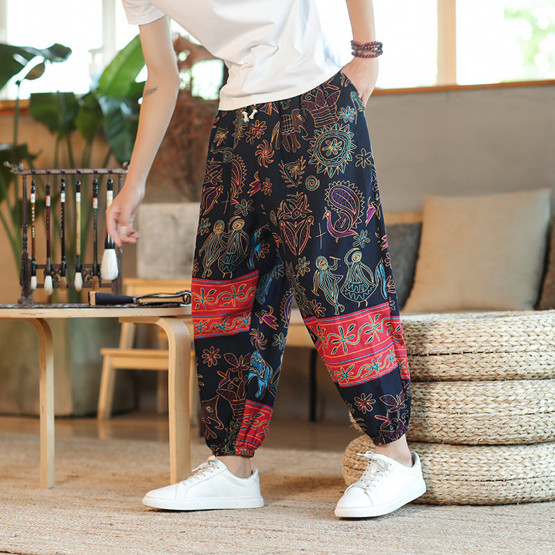Men's Thin Breathable Cotton Pants