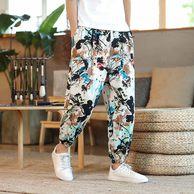 Men's Thin Breathable Cotton Pants