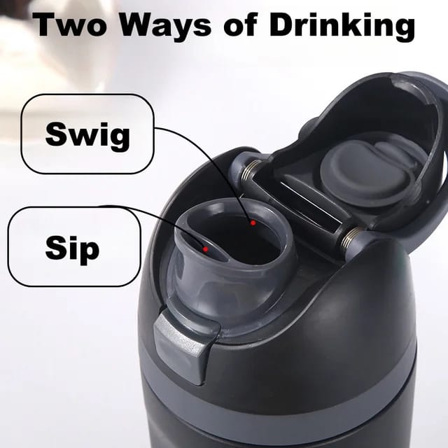 Portable 200z Powder Coated Thermos Flask Stainless Steel Double Wall Vacuum Insulated Water Bottles