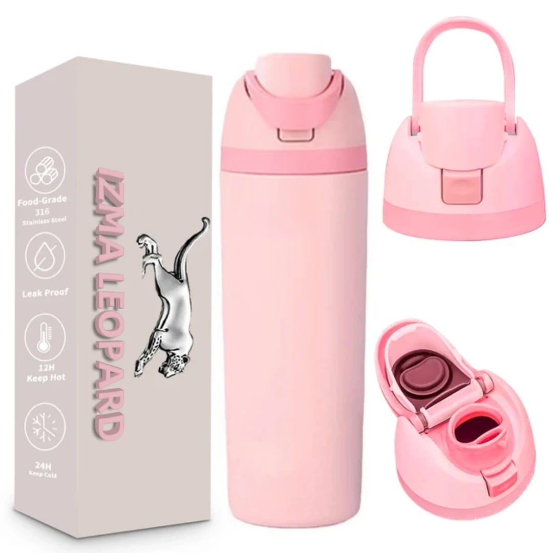 Portable 200z Powder Coated Thermos Flask Stainless Steel Double Wall Vacuum Insulated Water Bottles