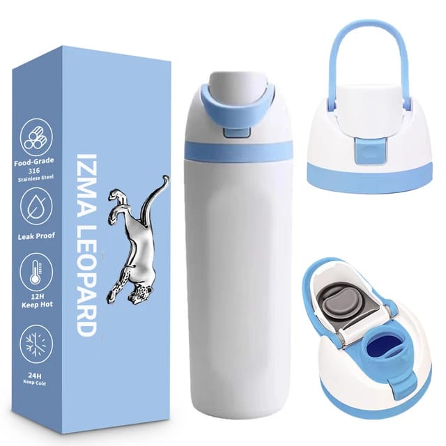 Portable 200z Powder Coated Thermos Flask Stainless Steel Double Wall Vacuum Insulated Water Bottles