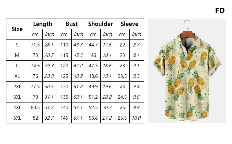 Men's Casual Fashion Short Shirt