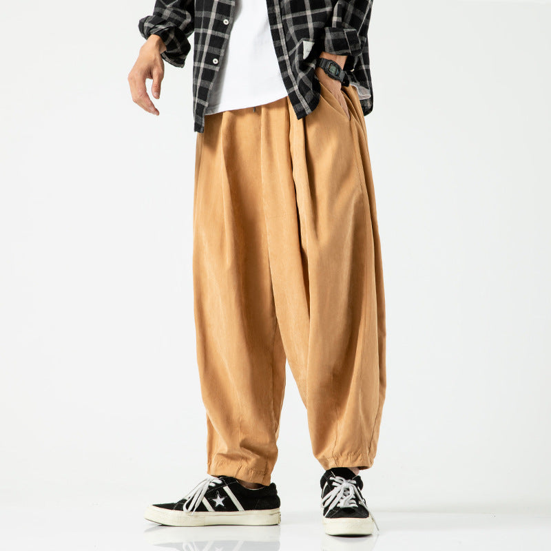 Men's Loose Cropped Pants