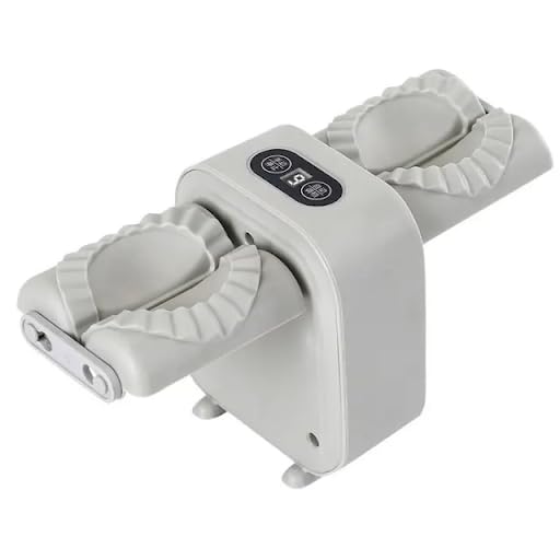 Electric Dumpling Maker Machine, Automatic Ravioli Press Mold, Household Dumpling Maker, Quick Dumpling Empanadas Pierogi Maker Tool (1, White Both side, 5.51×4.13×5.12 in,)