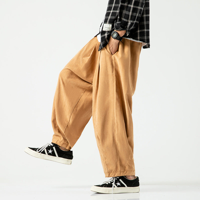 Men's Loose Cropped Pants