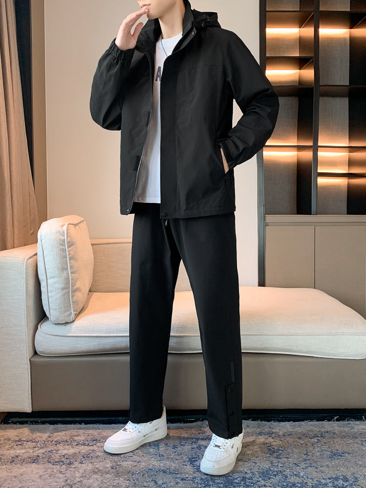 Men's Spring Hooded Suit