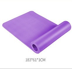Nbr Yoga Mat Fitness Mat 10mm Thickened Widened For Beginners