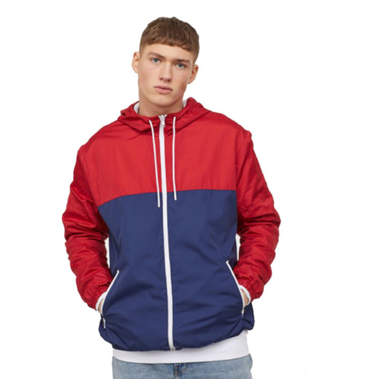 Men's Fashion Sports Mesh Breathable Color Blocking Jacket