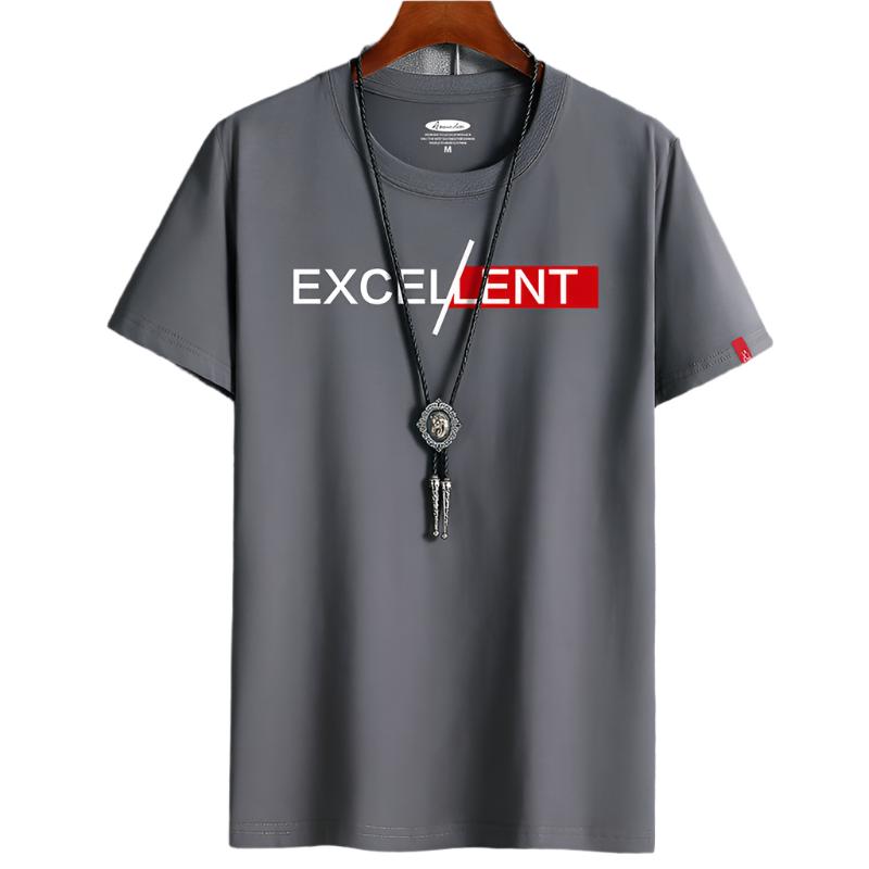 Cotton Summer Men's Short-sleeved T-shirt Bottoming Shirt Top Clothes For Men