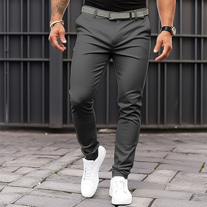 Men's Pure Color Tight Pocket Zipper