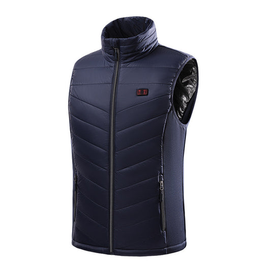 Double Control Zone 15 Intelligent Self-heating Men's Electric Heating Vest