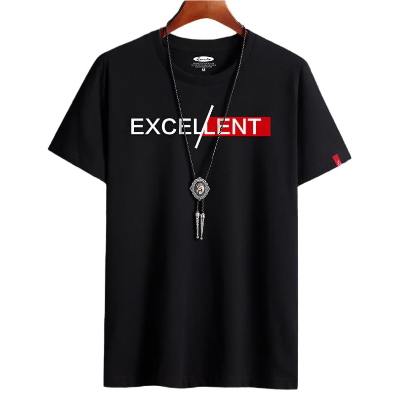 Cotton Summer Men's Short-sleeved T-shirt Bottoming Shirt Top Clothes For Men