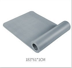 Nbr Yoga Mat Fitness Mat 10mm Thickened Widened For Beginners