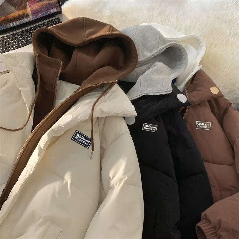 Men's Fashion Hooded Cotton Coat
