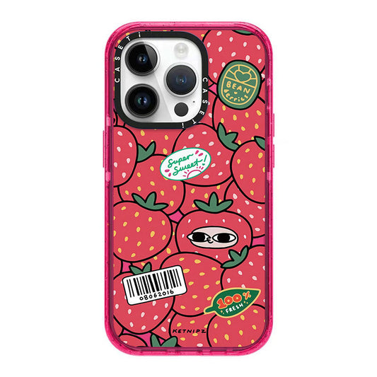 Cartoon Cute Strawberry Creative Phone Case Acrylic