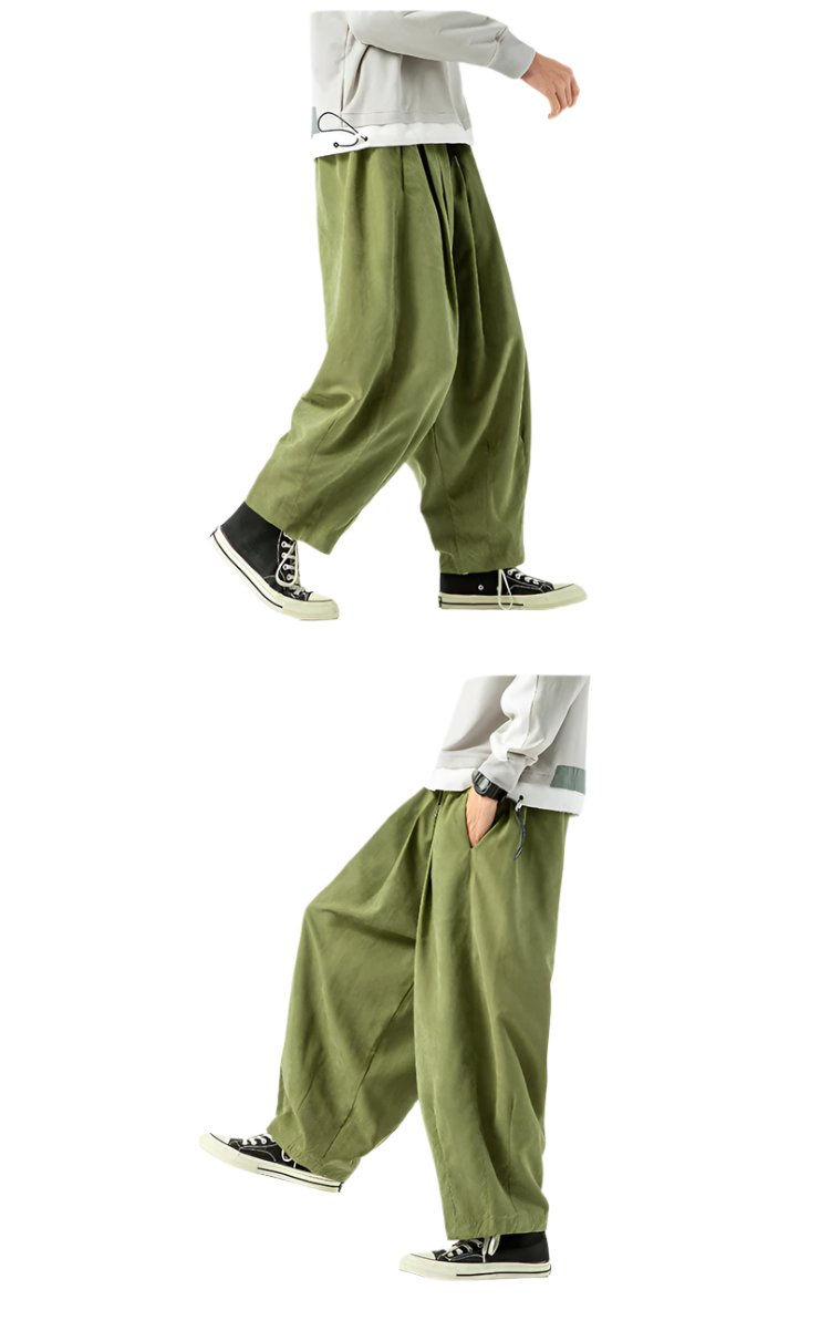 Men's Loose Cropped Pants