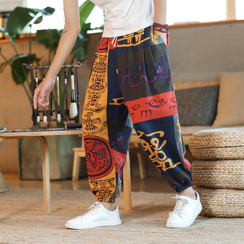Men's Thin Breathable Cotton Pants