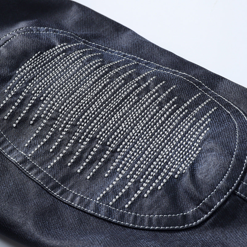 Men's Jacket New Embroidery Lapel Loose Warm Down Jacket