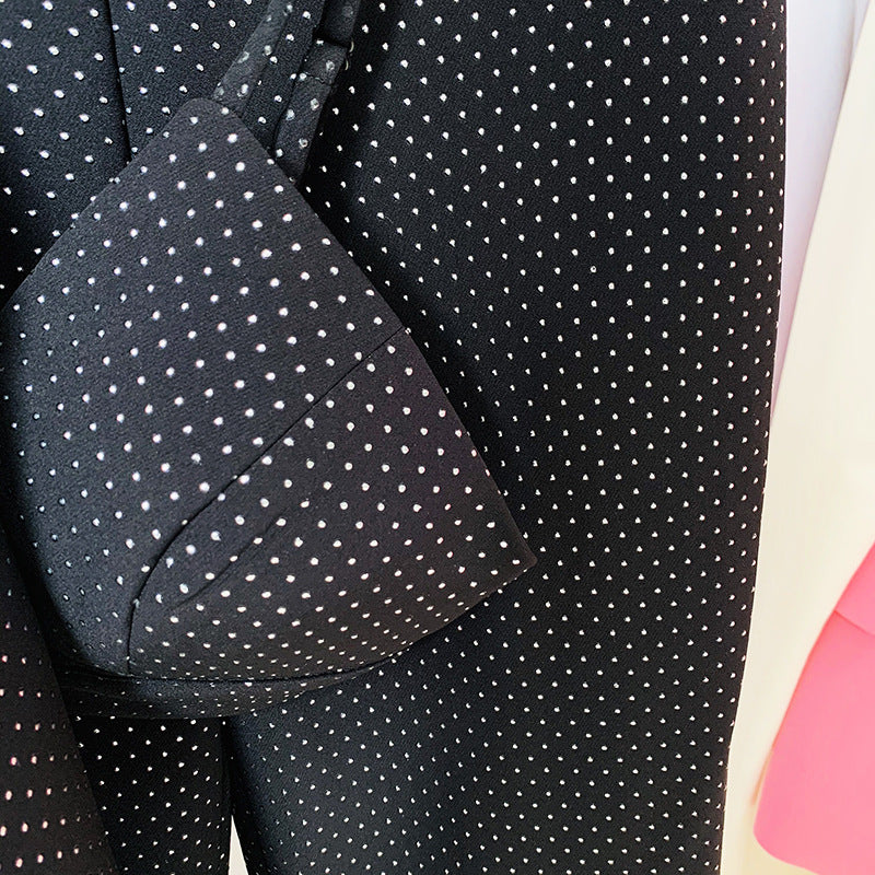 Woman Highlight One Button Corset Bootcut Pants Suit