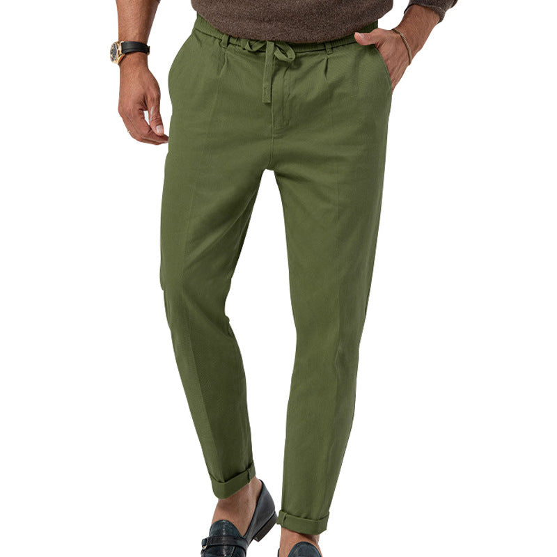 Pants Men's Solid Color Suit Pants