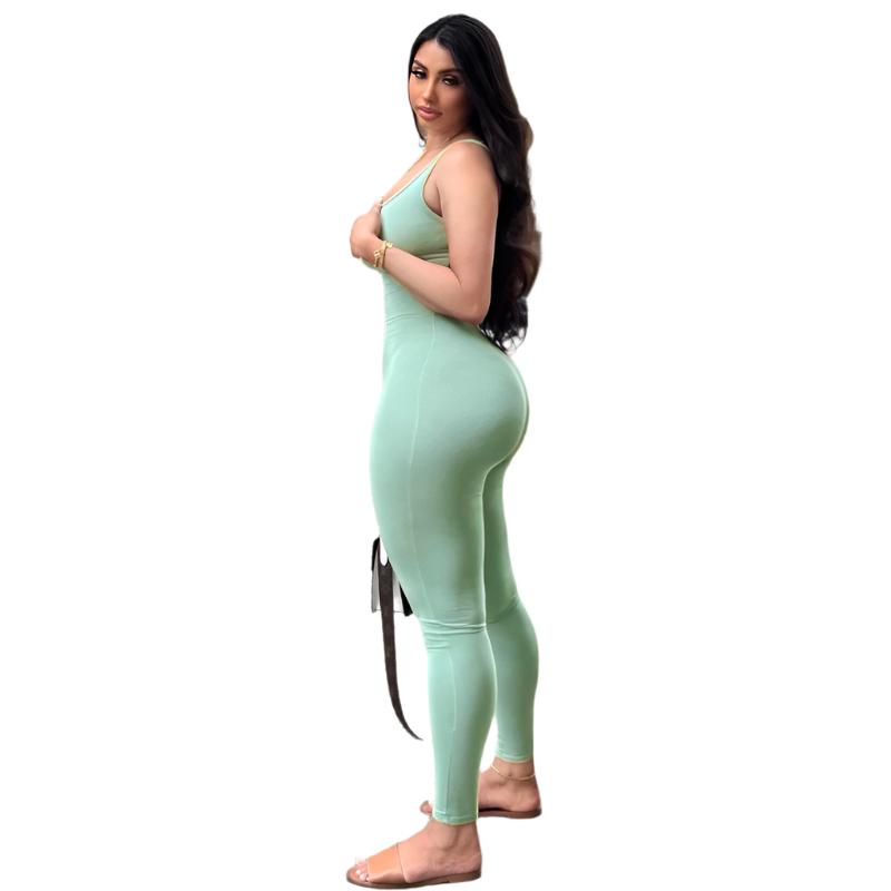 Women's Slim Fit Hip Raise Sports Fitness Jumpsuit