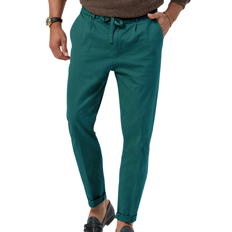 Pants Men's Solid Color Suit Pants