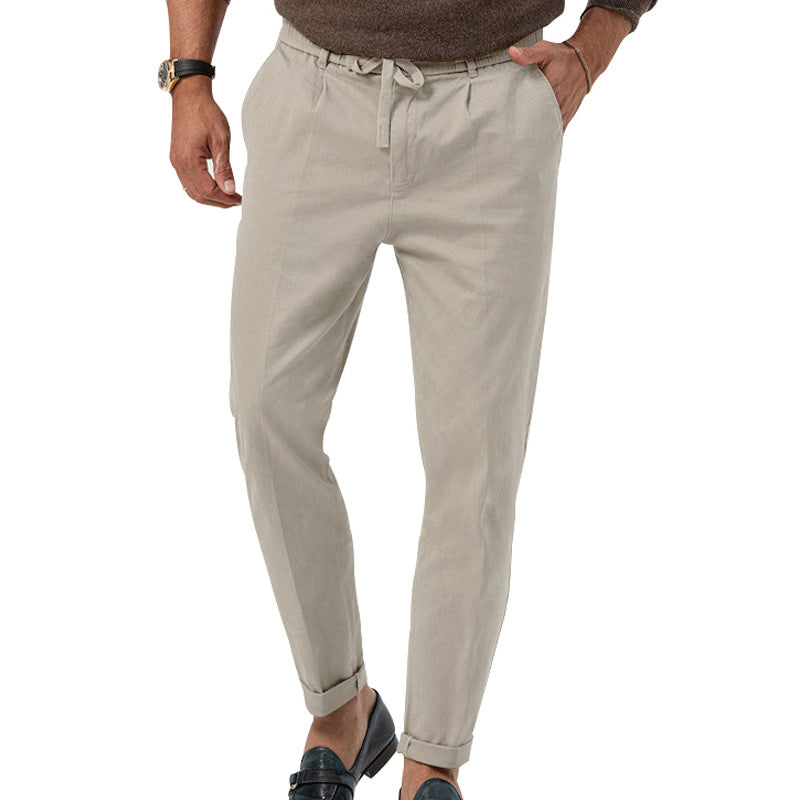 Pants Men's Solid Color Suit Pants