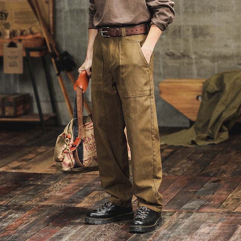 Men's Loose Straight Cargo Pants