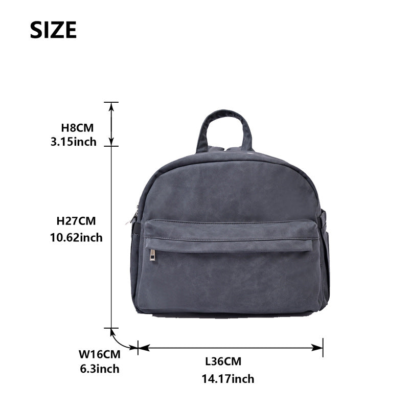 PU Leather Dry Wet Separation Travel Baby Bag