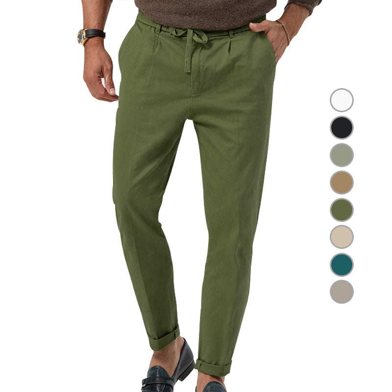 Pants Men's Solid Color Suit Pants