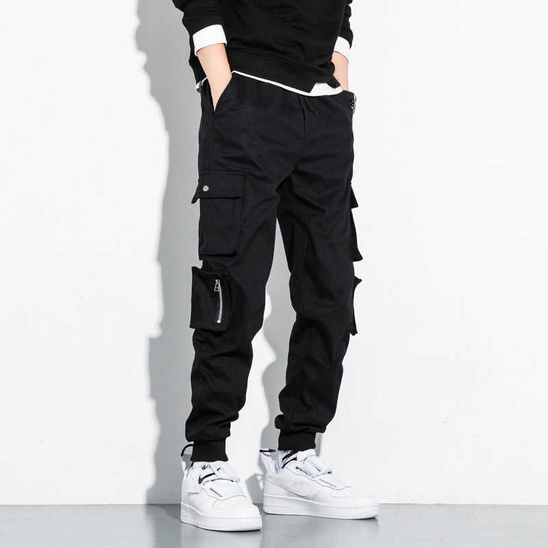 Men's Straight Cargo Pants thin