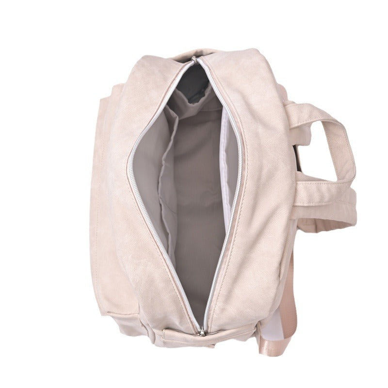 PU Leather Dry Wet Separation Travel Baby Bag