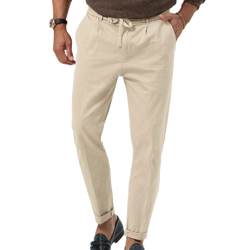Pants Men's Solid Color Suit Pants