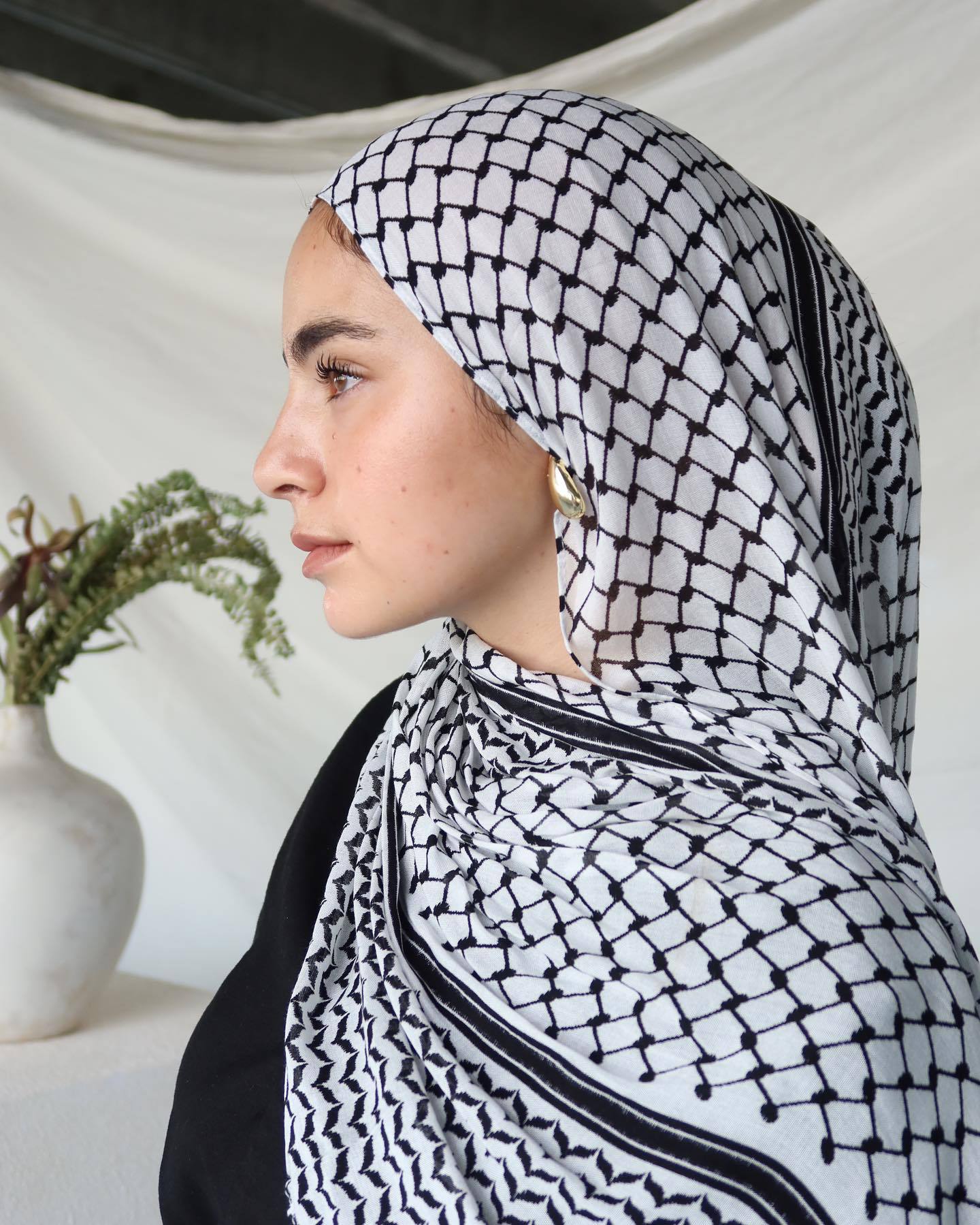 Printed Chiffon Turkish Turban Headscarf