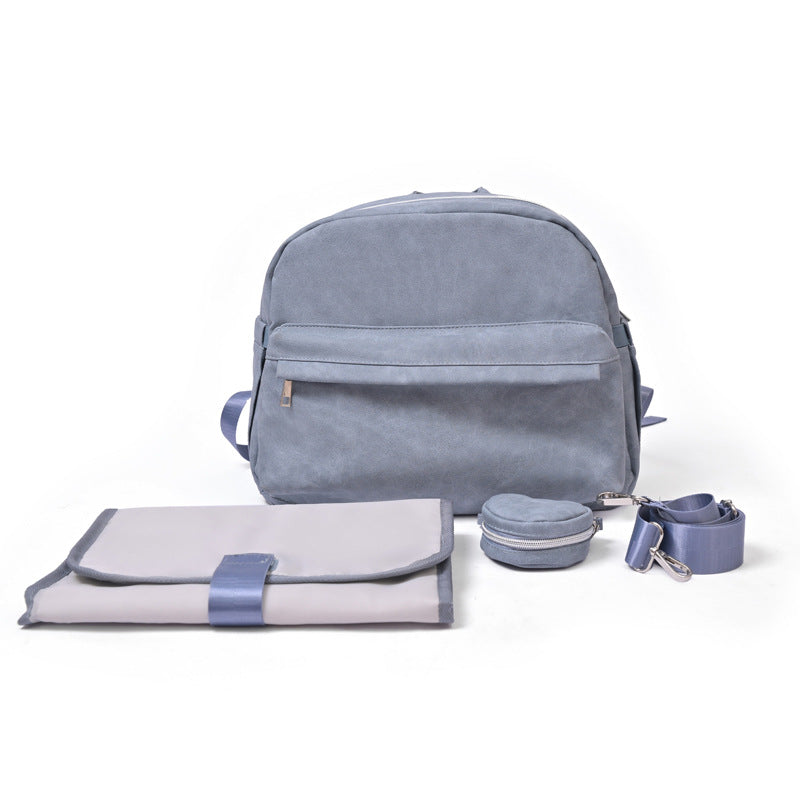 PU Leather Dry Wet Separation Travel Baby Bag