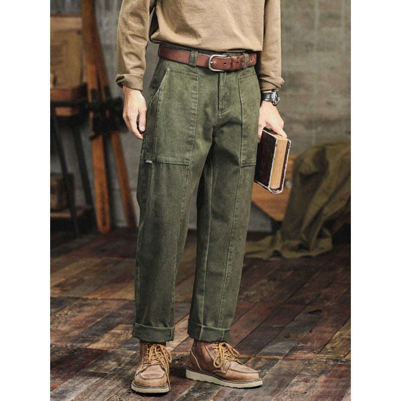 Men's Loose Straight Cargo Pants