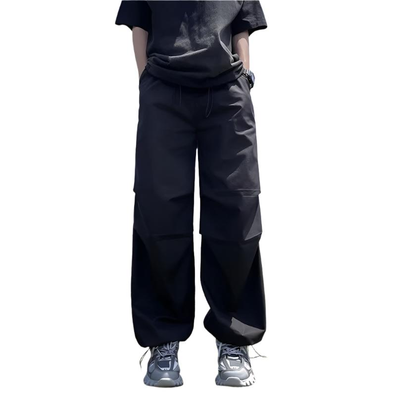 Drawstring Pleated Loose Casual Pants