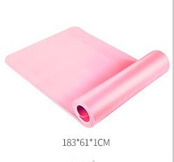 Nbr Yoga Mat Fitness Mat 10mm Thickened Widened For Beginners