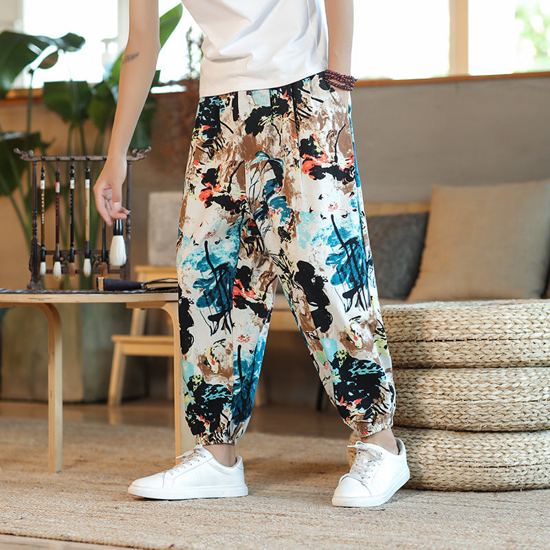 Men's Thin Breathable Cotton Pants