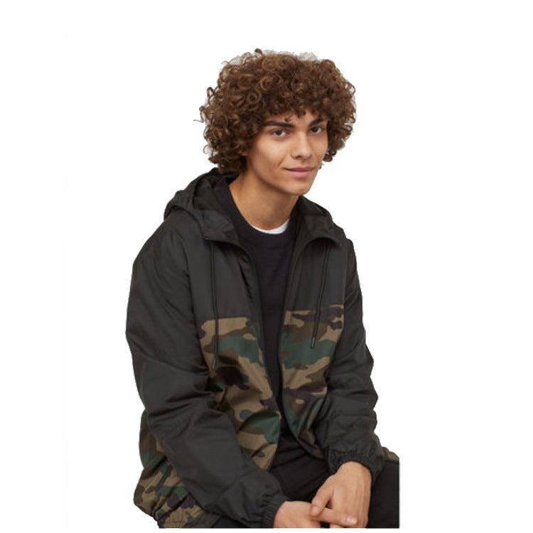 Men's Fashion Sports Mesh Breathable Color Blocking Jacket