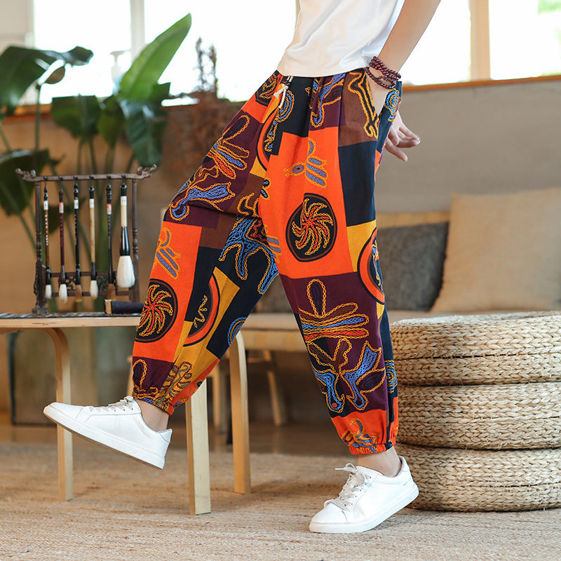 Men's Thin Breathable Cotton Pants
