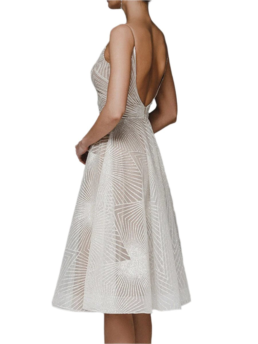 Women's Summer Sling Embroidered Sleeveless Dress