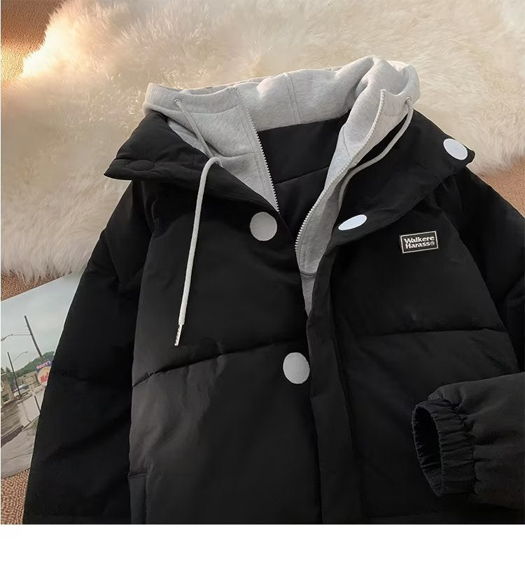 Men's Fashion Hooded Cotton Coat