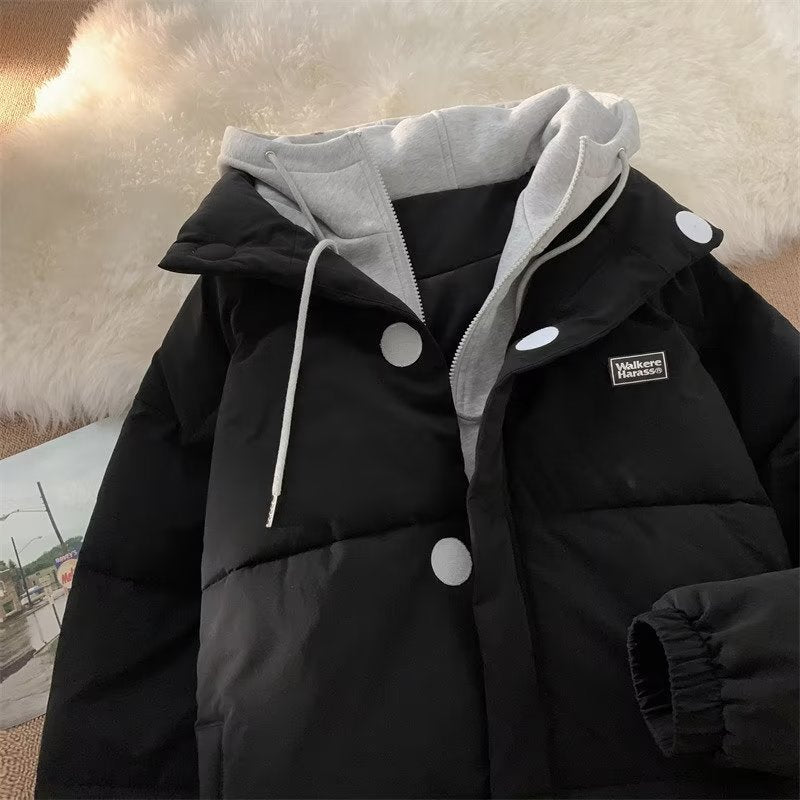 Men's Fashion Hooded Cotton Coat