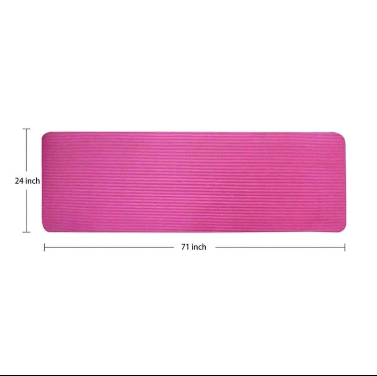 Nbr Yoga Mat Fitness Mat 10mm Thickened Widened For Beginners